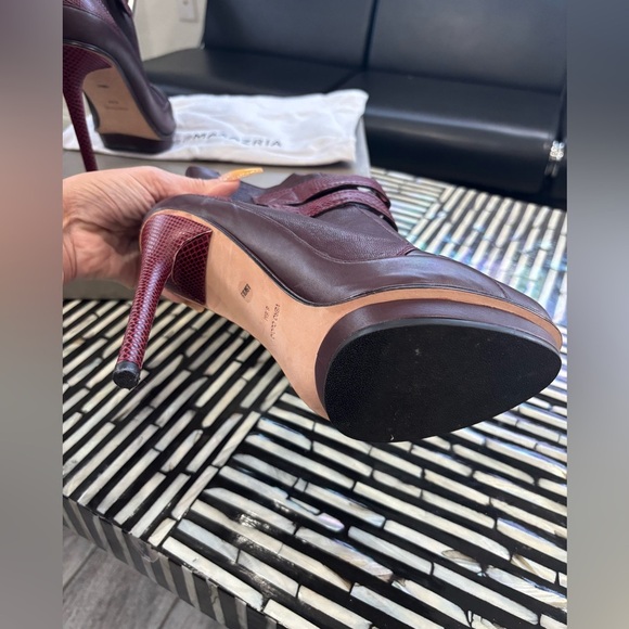 Authentic BCBG Max Azria Ma-Night Burgundy Ankle Boots-Retails $395 - Picture 7 of 9